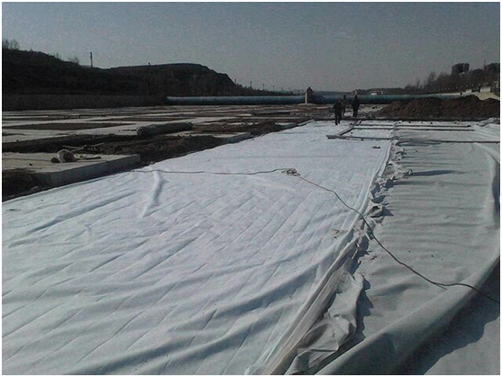 土工膜在大堤堤基垂直鋪設(shè)的經(jīng)驗