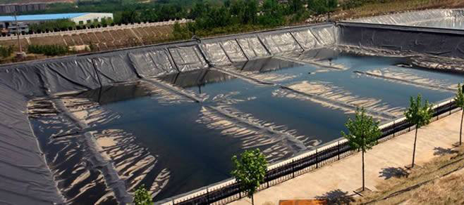 土工膜在污水蒸發(fā)池這樣施工就對了！