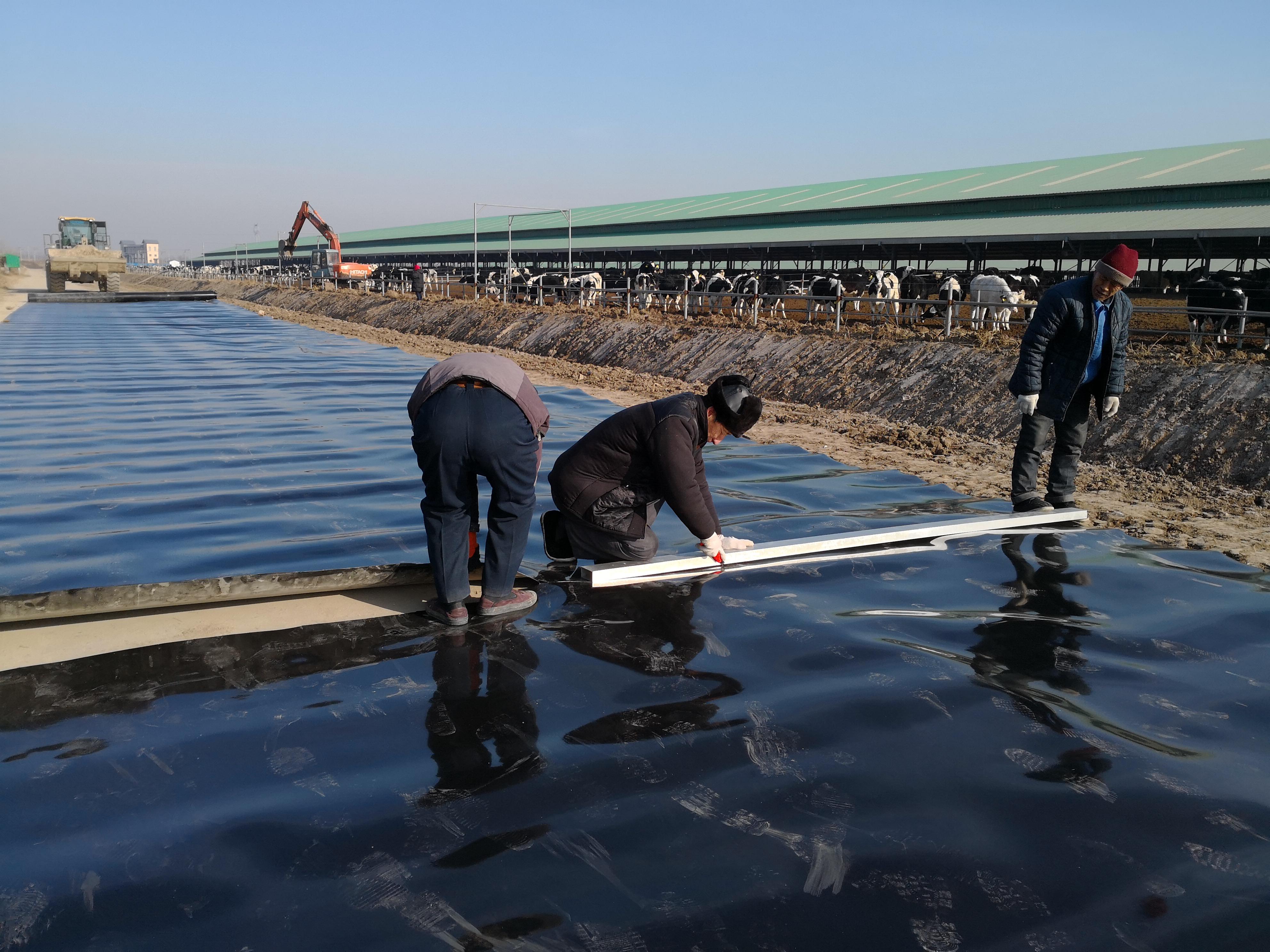 土工膜在壩坡與壩底施工時如何找平？(圖1)